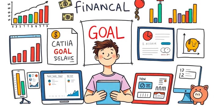 Ferramentas para criar metas de economia com visualização