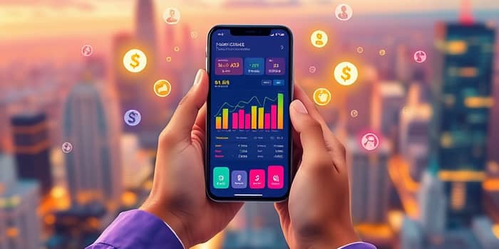 Painéis financeiros personalizados direto no celular